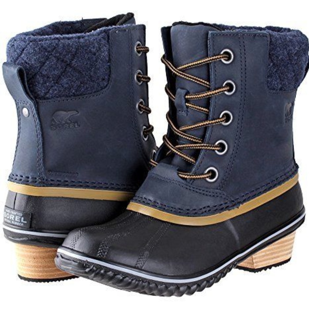 Sorel Slimpck II Duck Boots Waterproof Navy 6 M